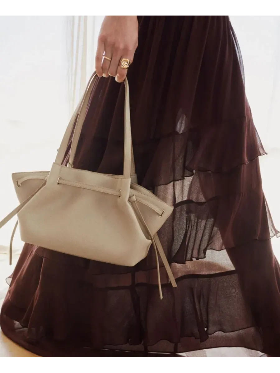 Сумка через плечо из полиуретана, Medium MANGO — изображение 3 из 6, белый