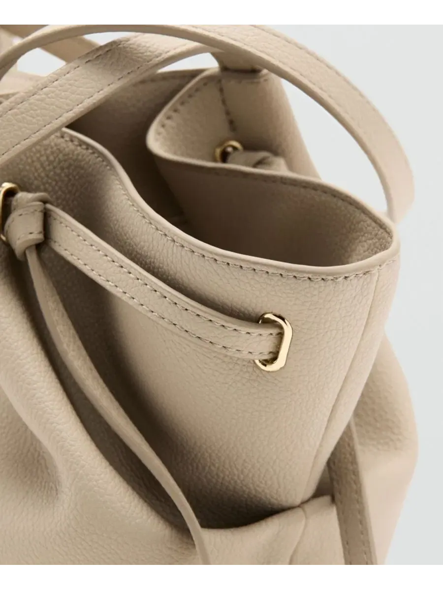 Сумка через плечо из полиуретана, Medium MANGO — изображение 4 из 6, белый