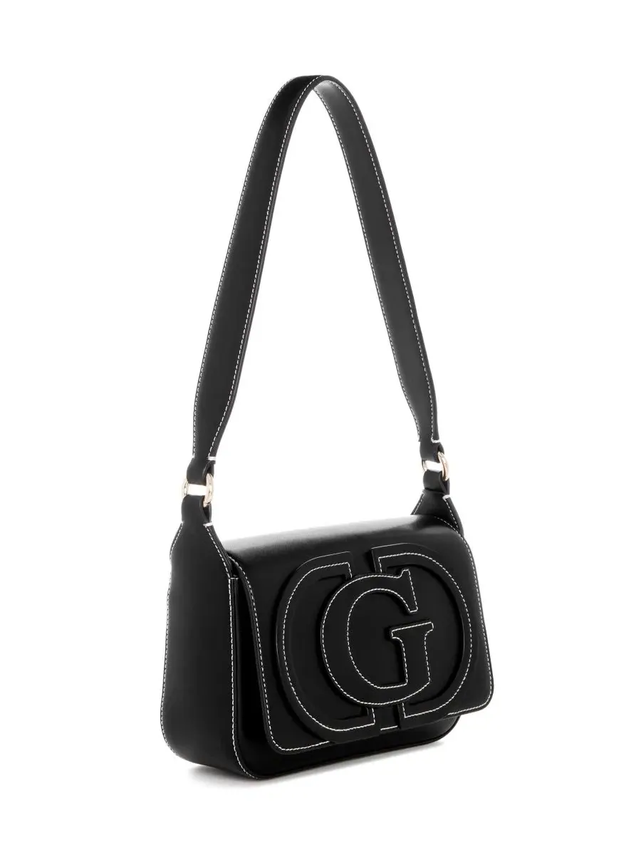Сумка через плечо с клапаном Ruby Small GUESS — изображение 3 из 4, черный