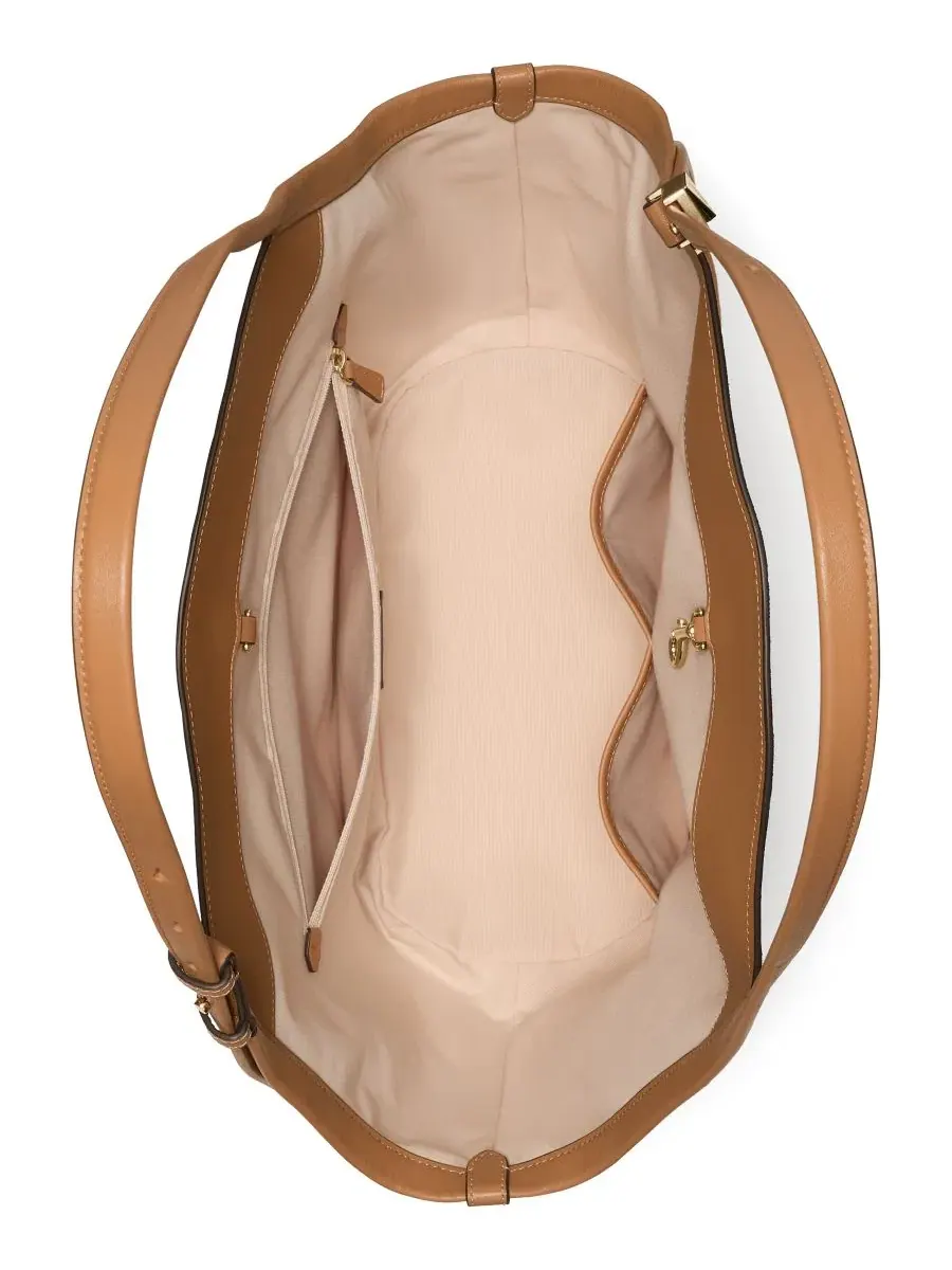 Сумка-тоут из замши с принтом, Deco Tulip Large kate spade new york — изображение 4 из 6, земляной