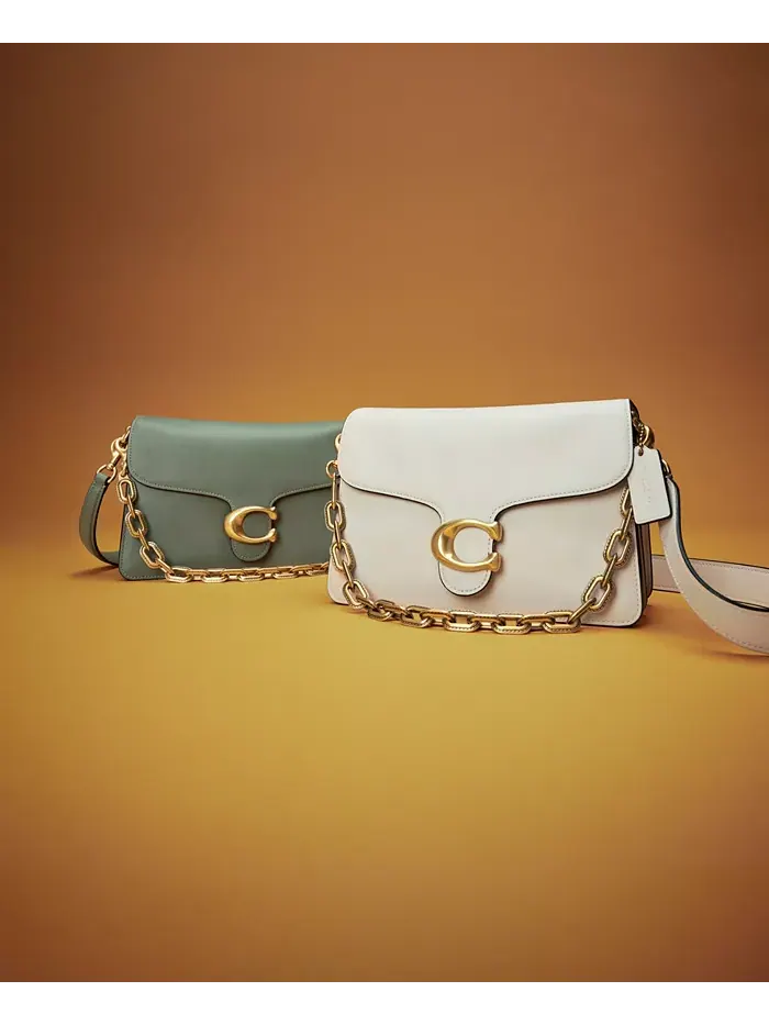 Кожаная сумка через плечо Tabby COACH — изображение 4 из 12, черный