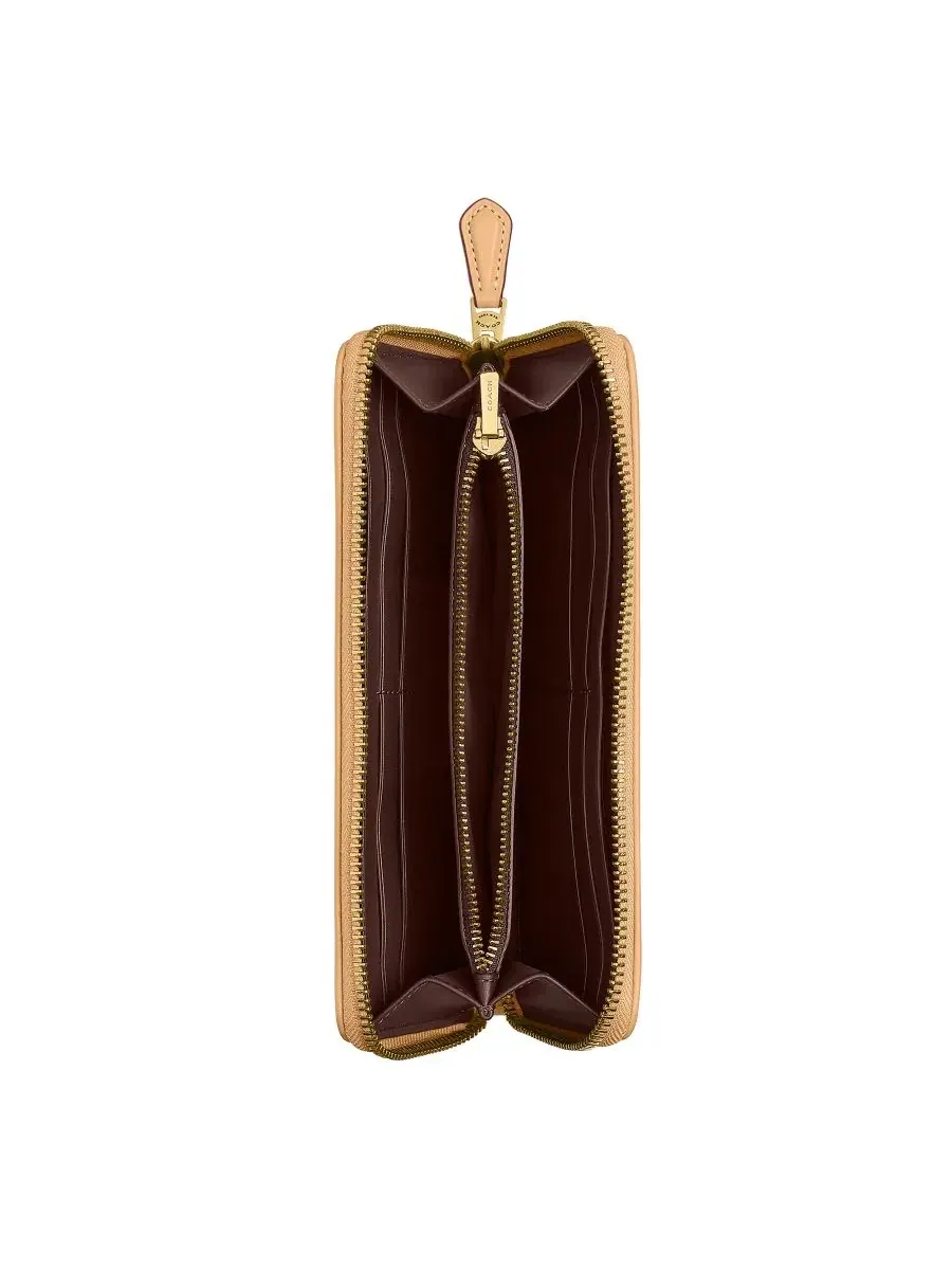 Кошелек Essential Signature Jacquard Slim Accordion Zip Wallet Coach — изображение 3 из 3, хаки светлый
