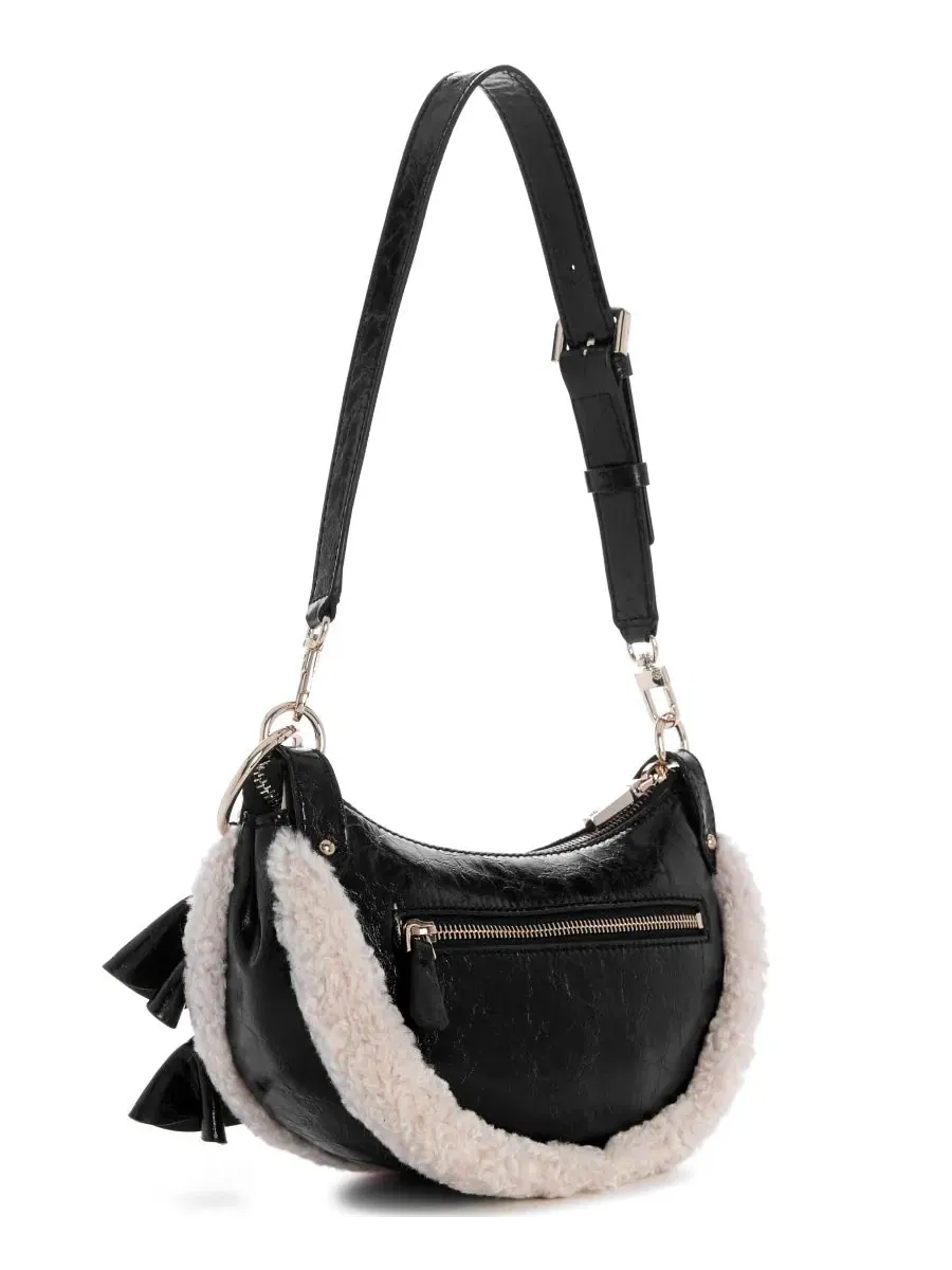 Компактное плечевое сумка GUESS Katie Small Convertible — изображение 2 из 6, черный