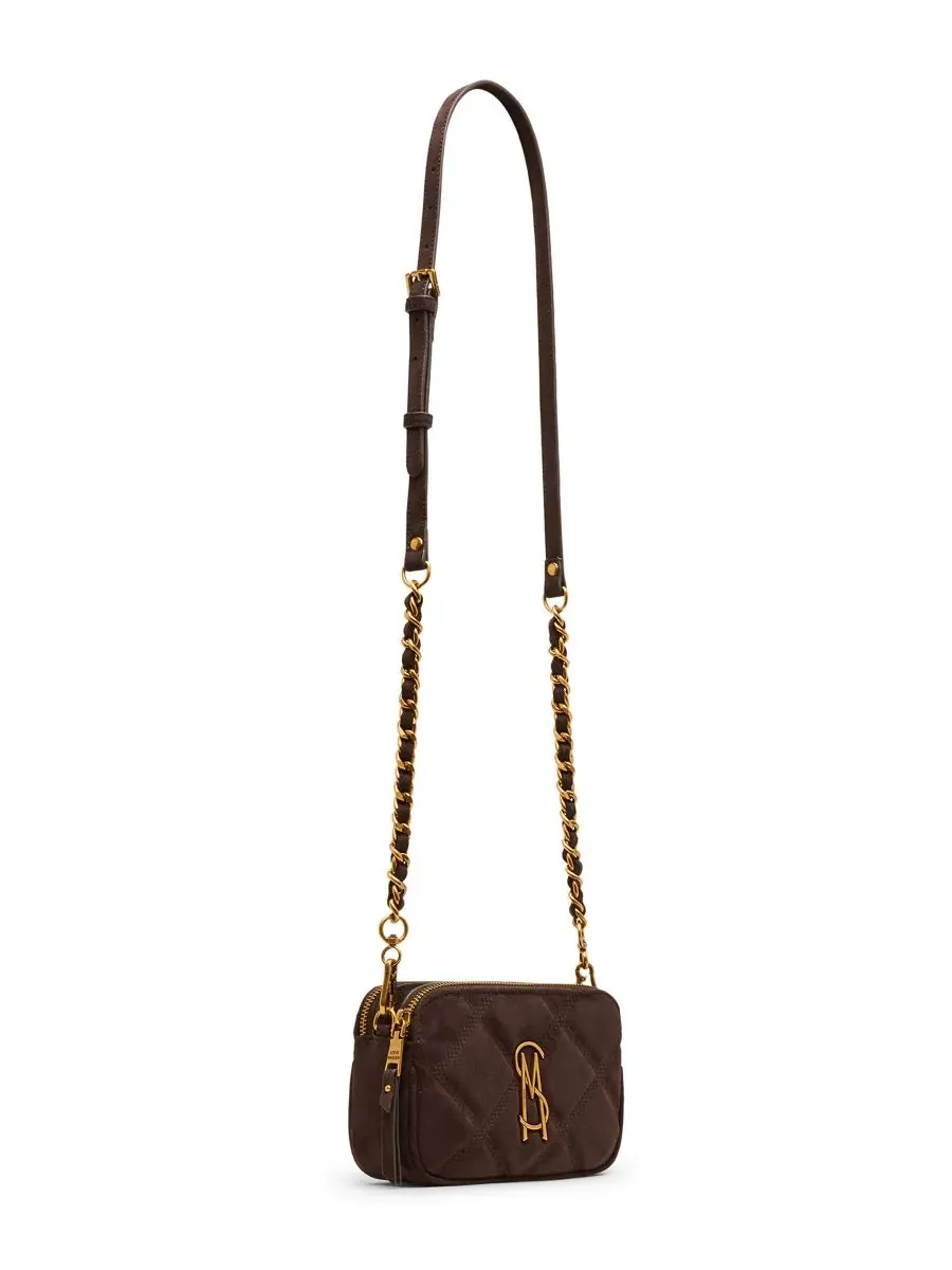 Мини-сумка через плечо с квилтингом Daisy Quilted Steve Madden — изображение 3 из 5, шоколад