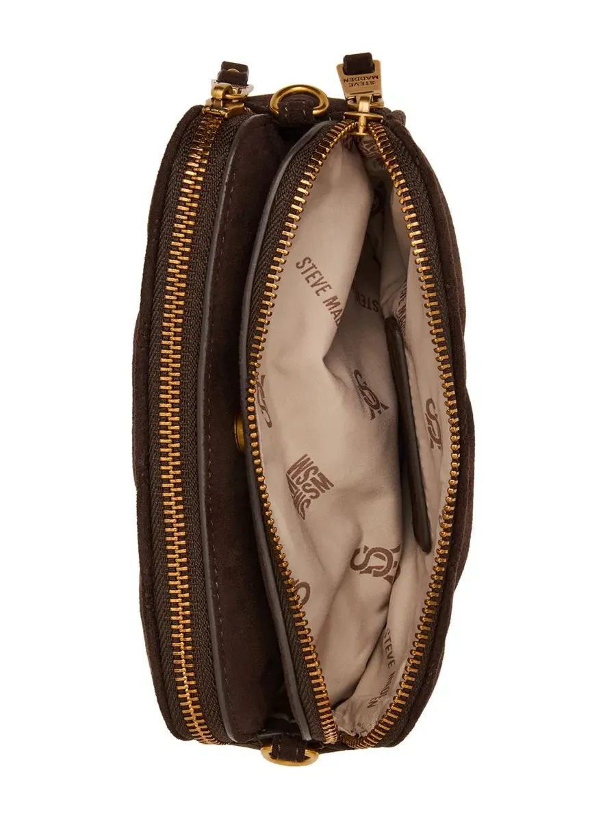 Мини-сумка через плечо с квилтингом Daisy Quilted Steve Madden — изображение 4 из 5, шоколад
