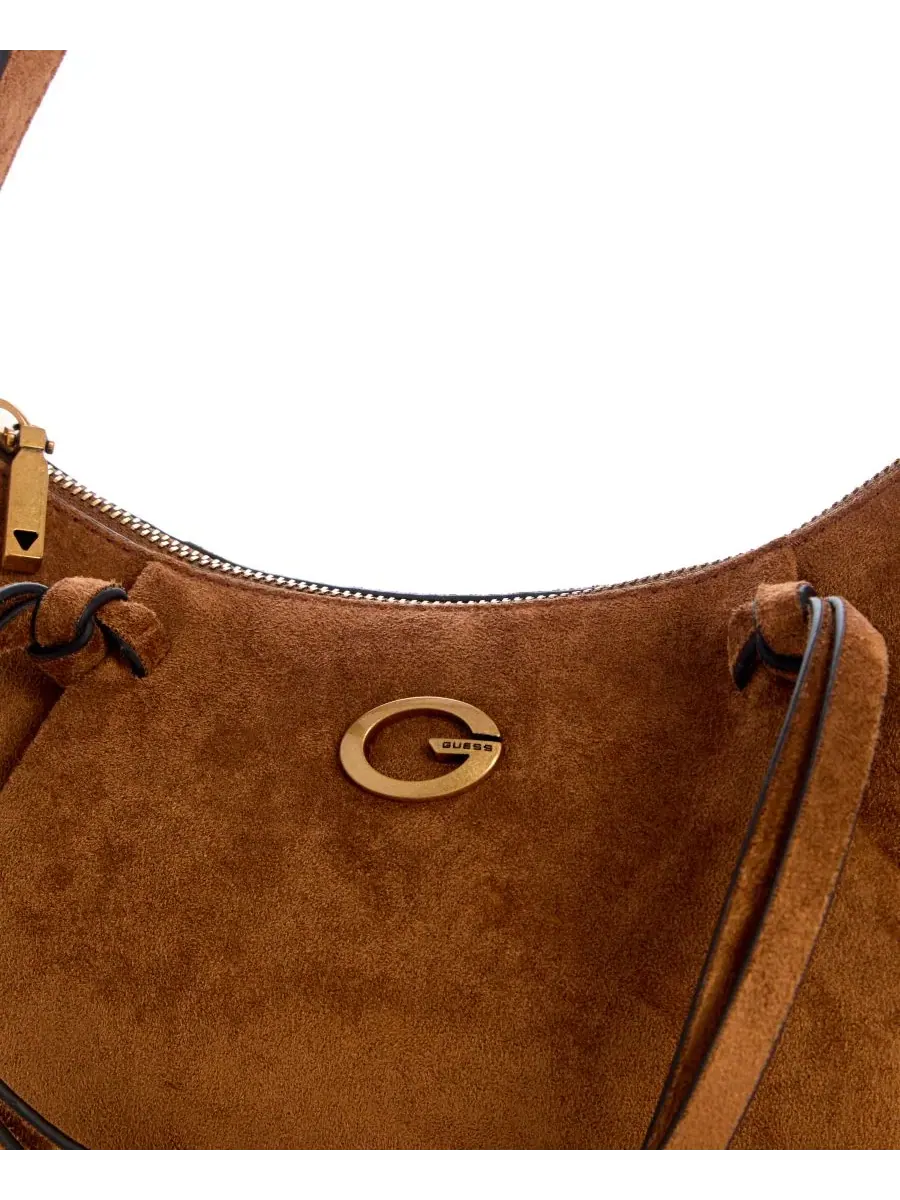 Большая сумка через плечо Allegra GUESS — изображение 4 из 5, коричневый