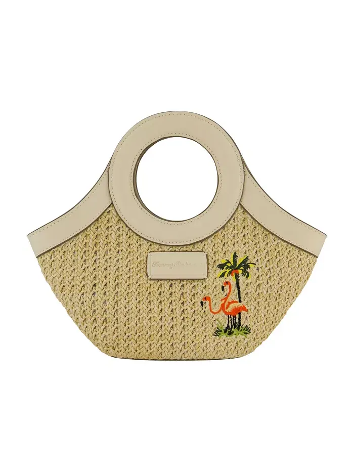 Мини-сумка-шоппер с вышивкой "Flamingo" Tommy Bahama