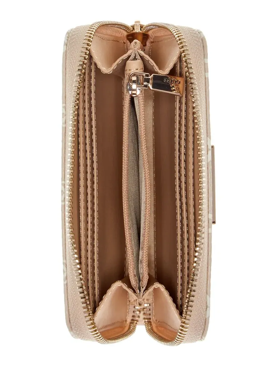 Кошелек-портмоне с молнией Stacey Mini Zip Around Wallet GUESS — изображение 3 из 3, фиолетовый