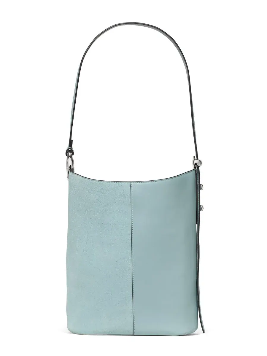 Сумка-ведро средняя Halo Suede, кожа kate spade new york — изображение 2 из 8, морской