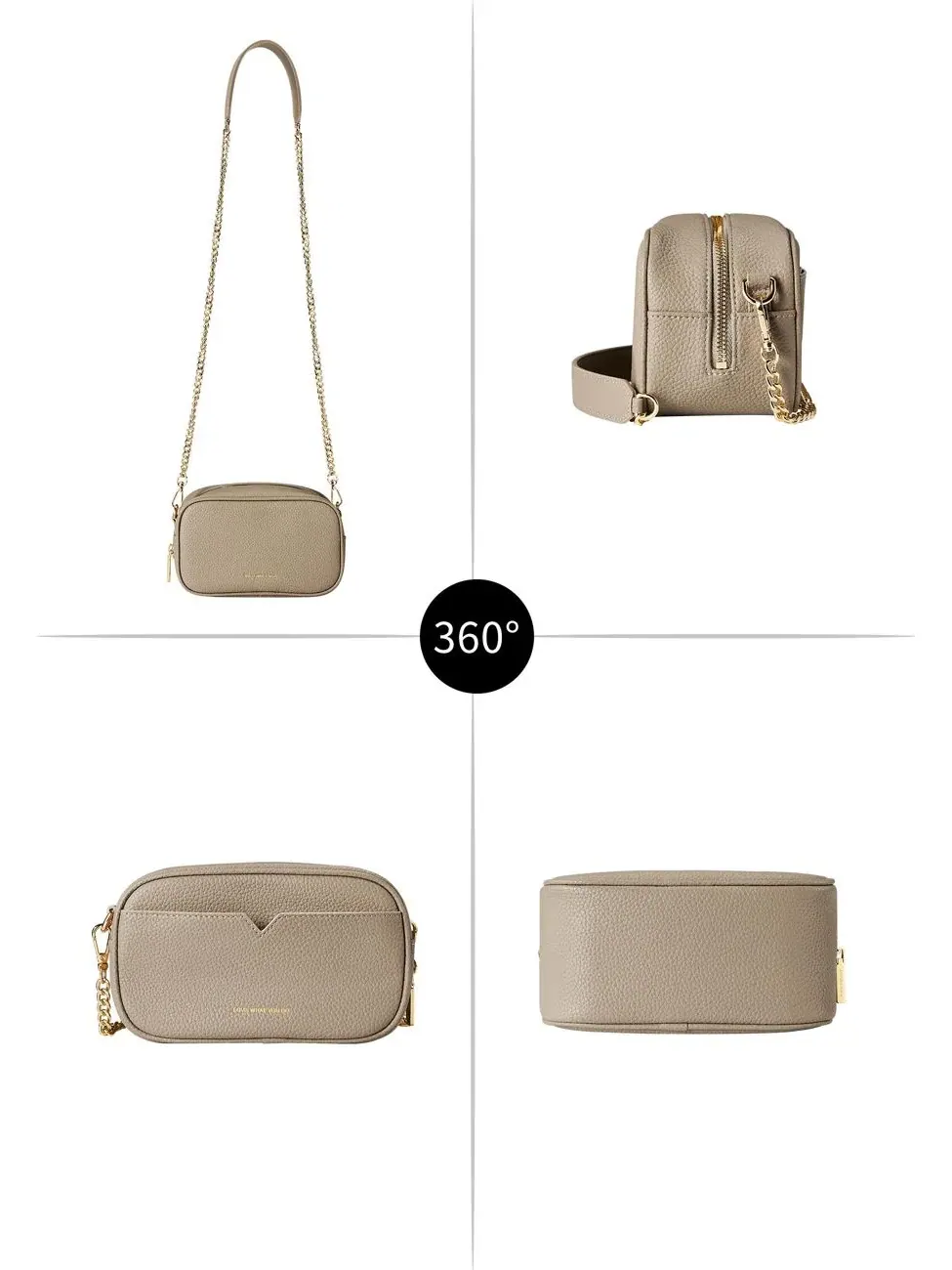 Сумка-кроссбоди Antonia Chain Mini Shoulder Bag Victoria Hyde Victoria Hyde London, нюдовый — изображение 3 из 3, нудовый