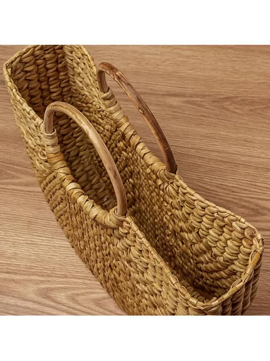 Пляжная сумка-шопер с круглой ручкой Circle Handle Palm Tote Verve Culture — изображение 4 из 5, бежевый/хаки