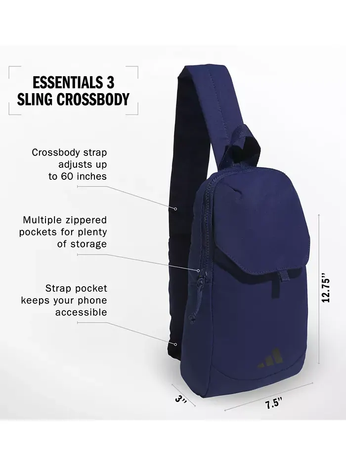 Мужская легкая сумка-слинг Essentials 3 adidas — 7