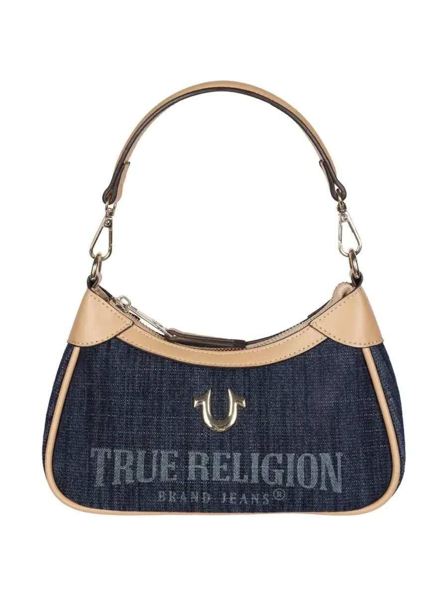 Сумка-хобо из денима с цепочкой True Religion — 7
