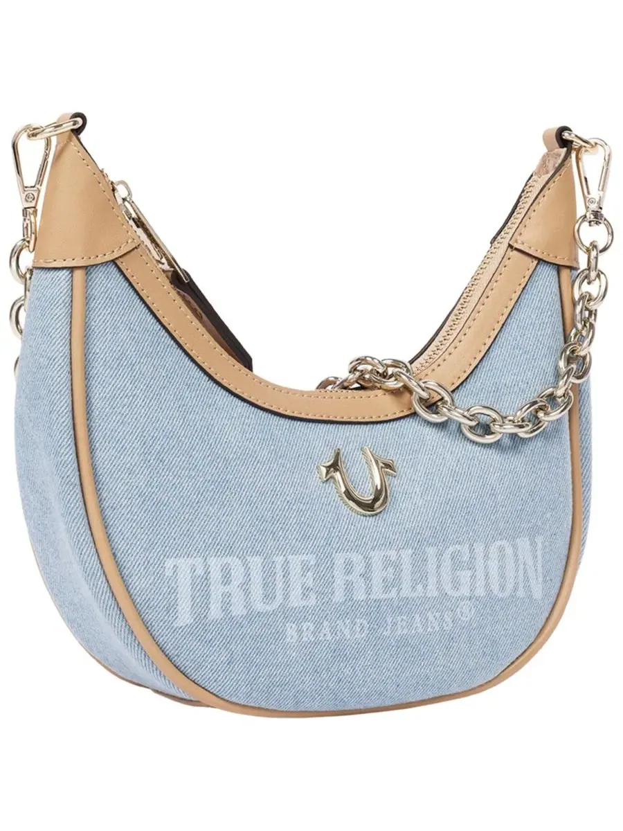 Сумка-хобо из денима с цепочкой True Religion — 2