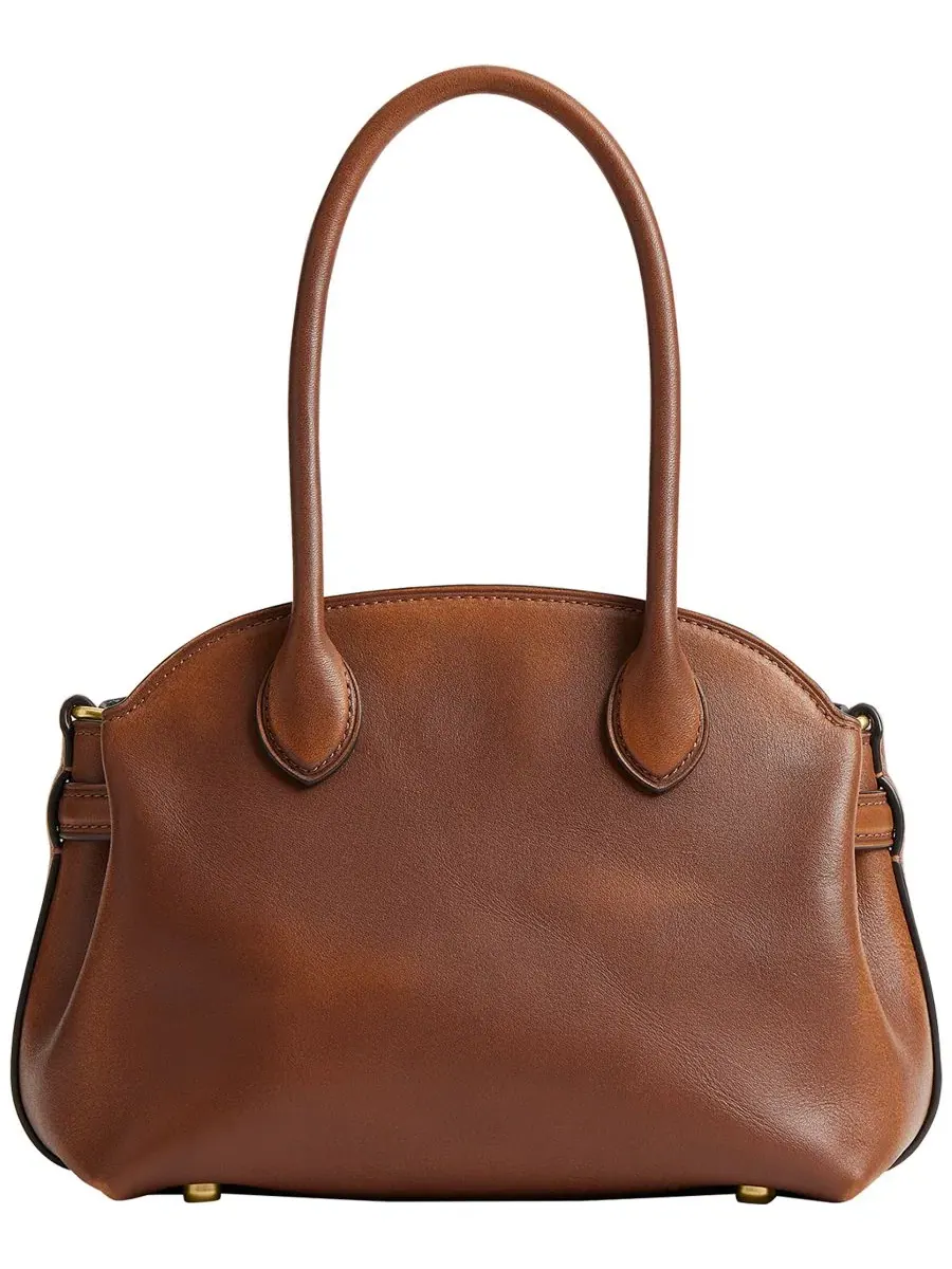Женская сумка COACH Empire Carryall Handbag 21 из кожи — изображение 2 из 9, коричневый