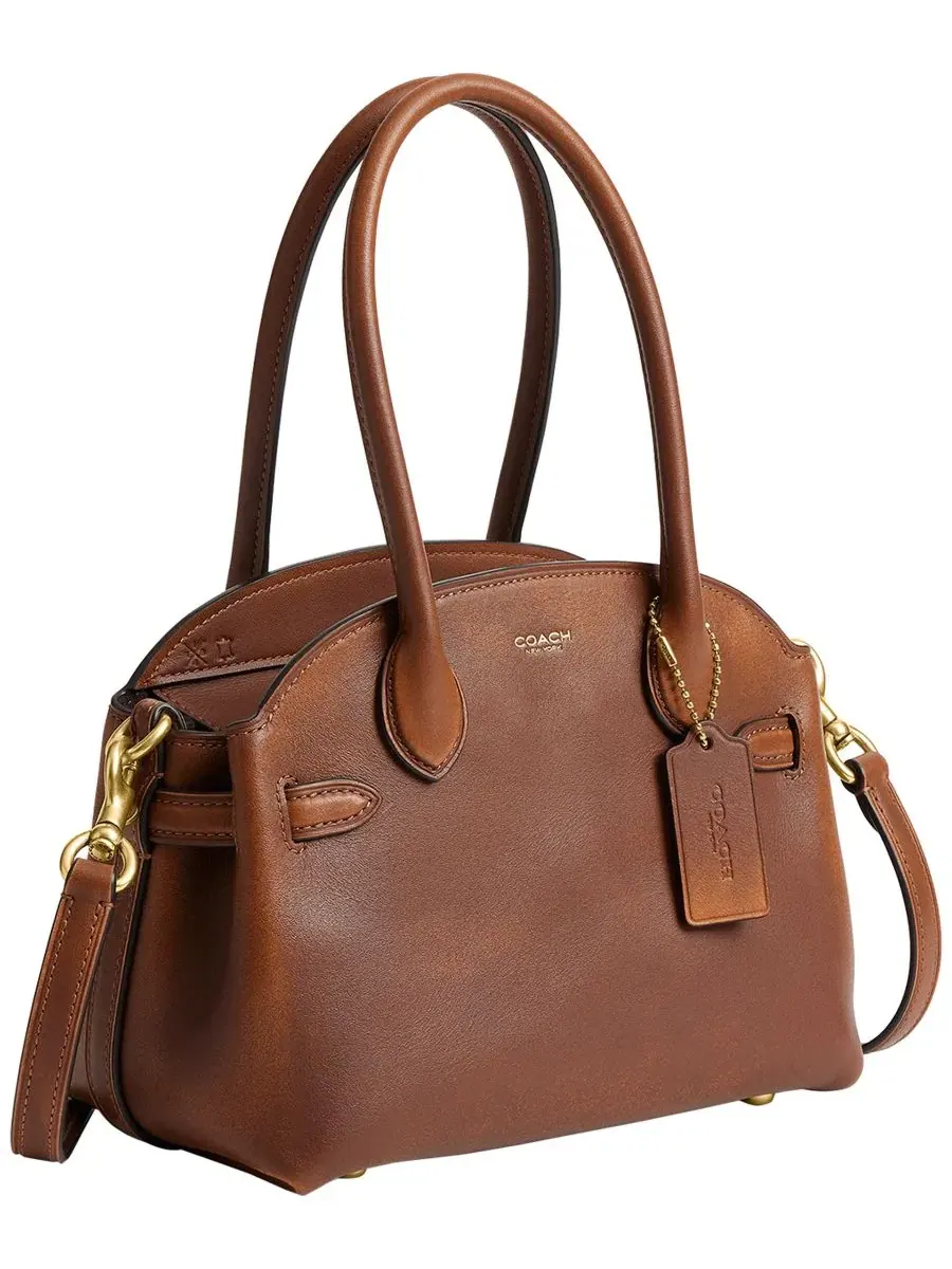 Женская сумка COACH Empire Carryall Handbag 21 из кожи — изображение 3 из 9, коричневый