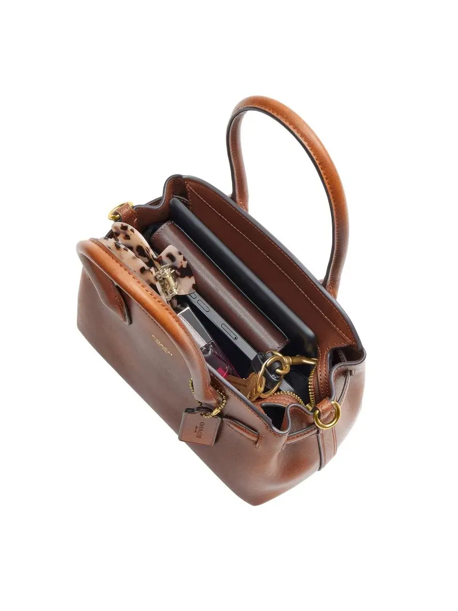 Женская сумка COACH Empire Carryall Handbag 21 из кожи — изображение 5 из 9, коричневый