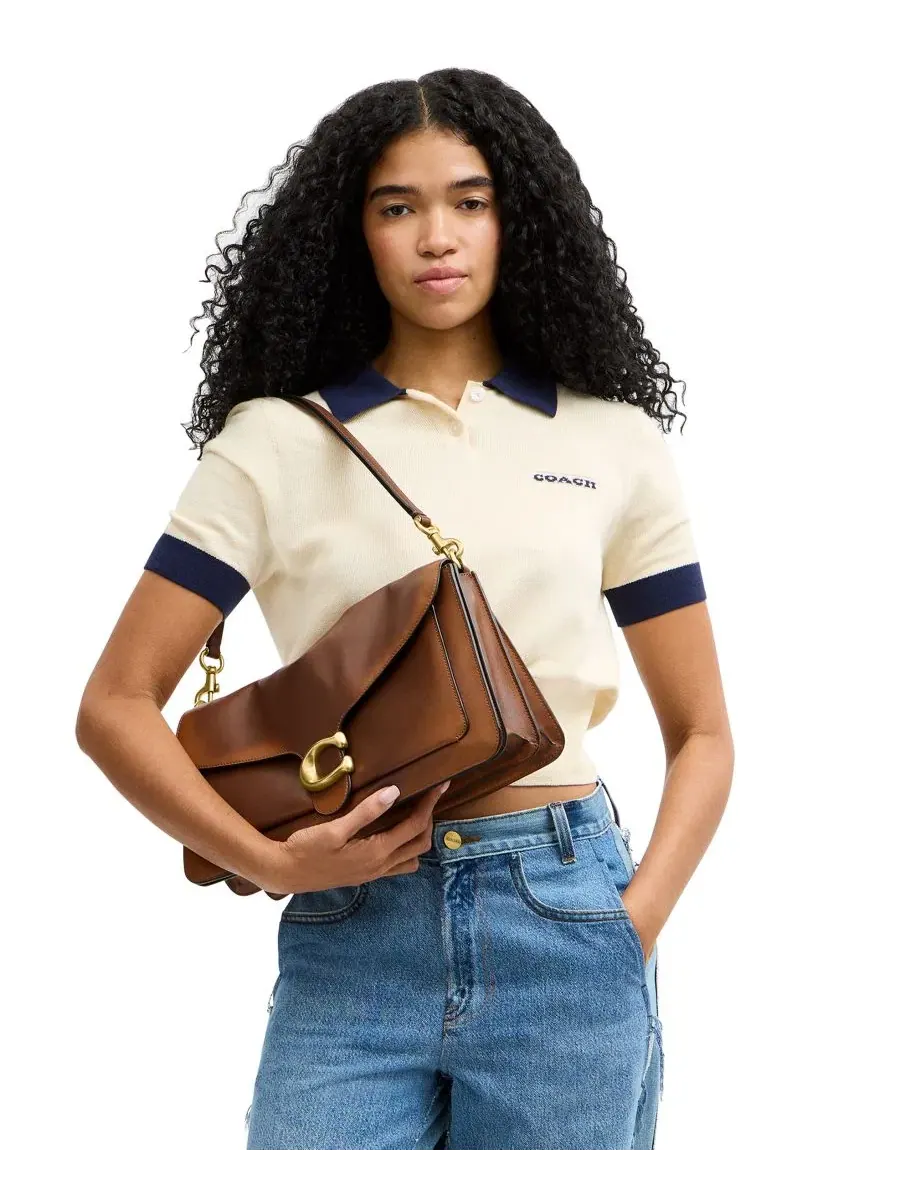 Сумка через плечо COACH Tabby Large Loved Leather Shoulder Bag 36 — изображение 8 из 8, коричневый