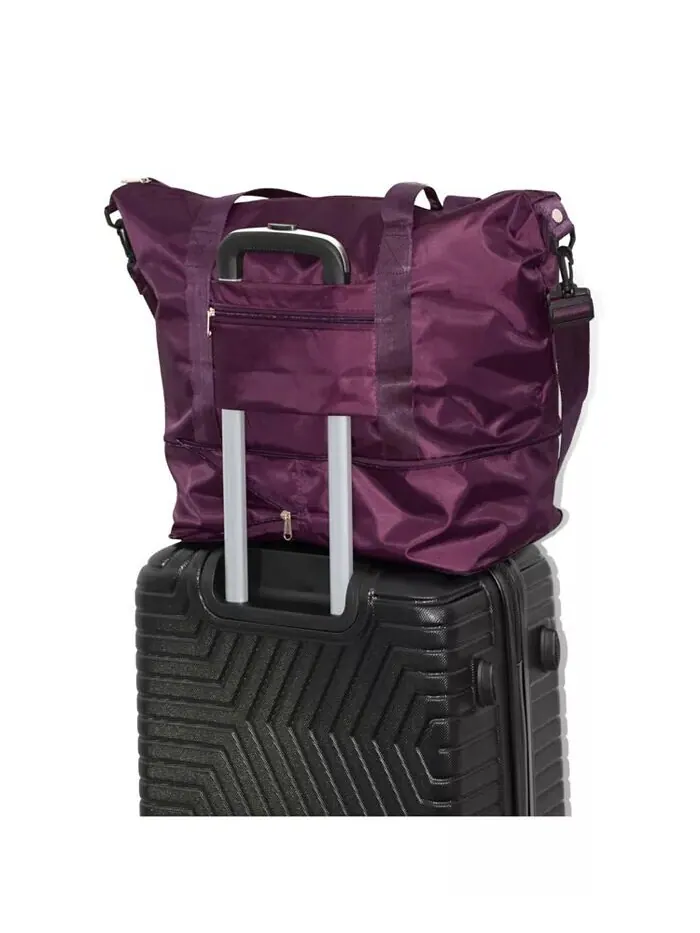 Женская расширяемая сумка Weekender Duffel Nicci — изображение 5 из 9, светлый фиолетовый