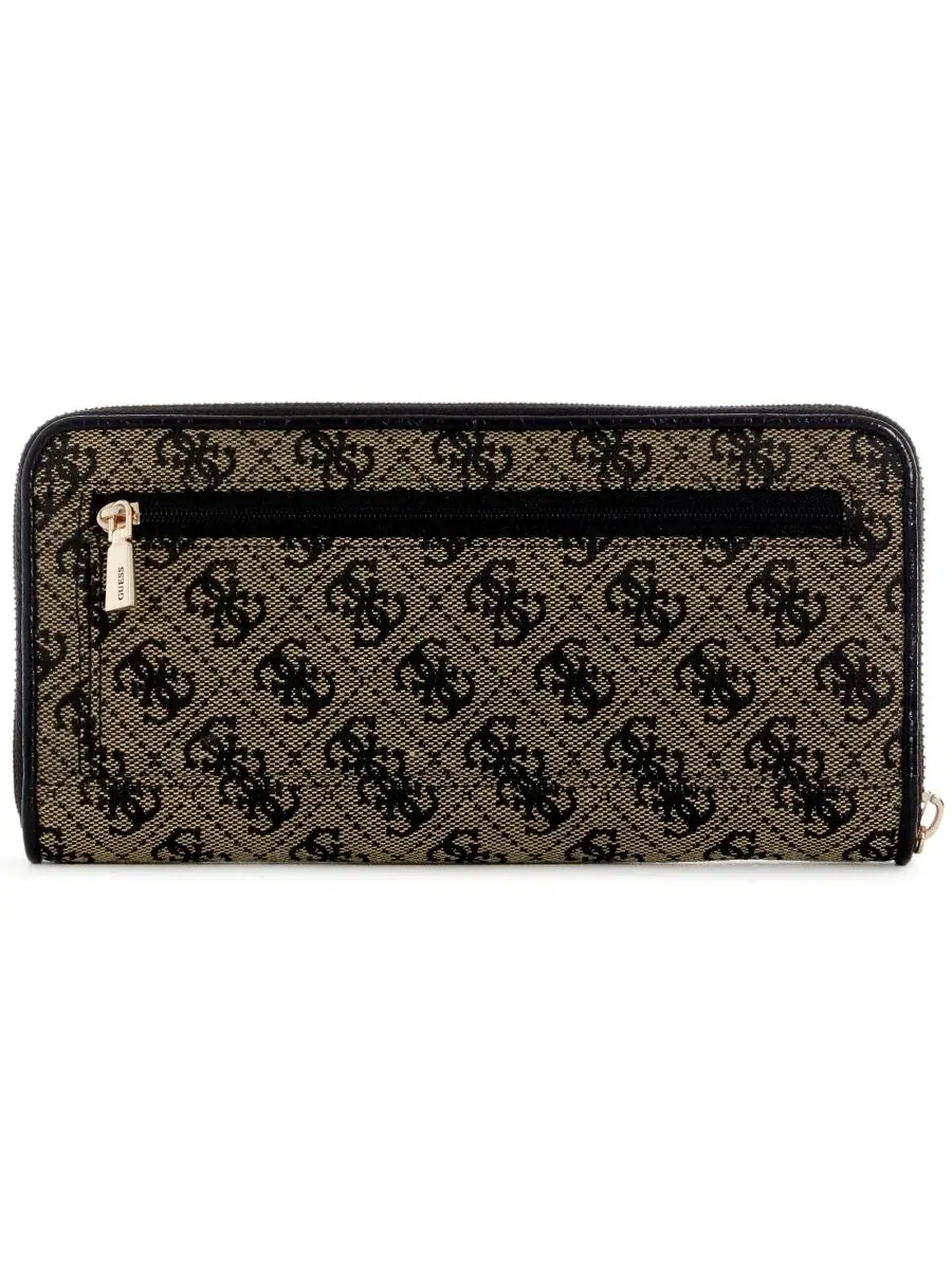 Кошелек-клатч Samantha Small Zip Around Wallet GUESS — изображение 2 из 3, черный