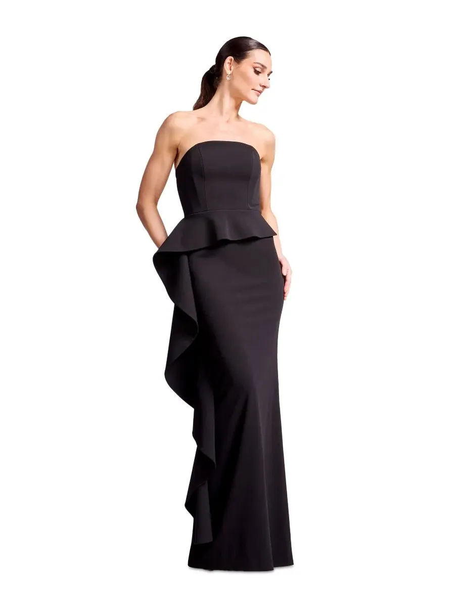 Вечернее платье без бретелек с длиной миди Dress the Population