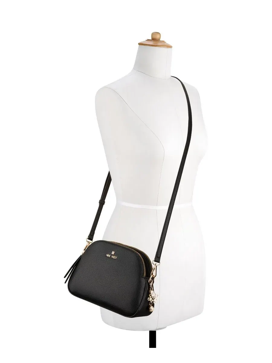 Сумка-кроссбоди Calianna Dome Small Crossbody Handbag Nine West — изображение 5 из 6, черный