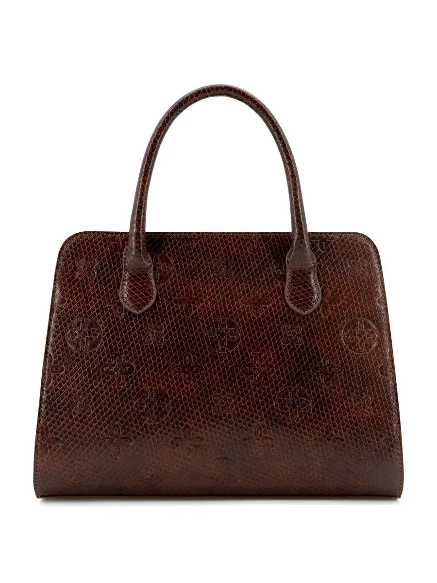 Сумка-сатчел средняя Nyla Structured Medium Satchel Handbag LIKE DREAMS — изображение 2 из 6, коричневый