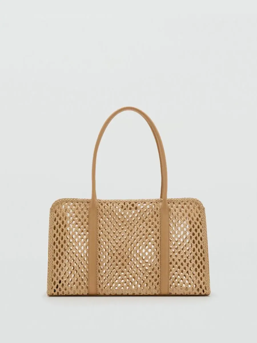 Сумка через плечо плетеная Braided Shoulder Bag MANGO