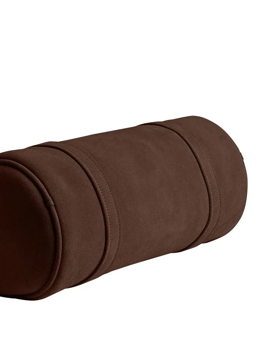 Сумка-баррел из замши COACH Originals Kisslock Large Suede Barrel Shoulder Bag — изображение 5 из 9, коричневый
