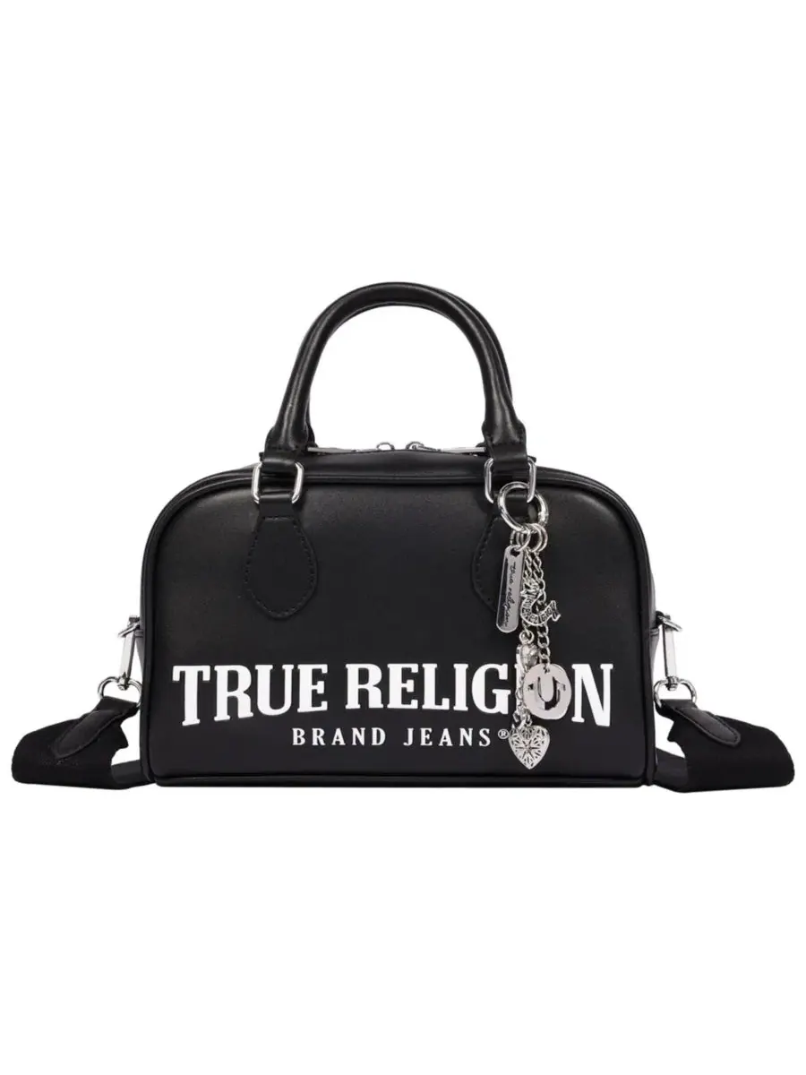 Сумка-саквояж с логотипом Bombe и подвеской True Religion