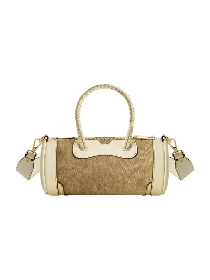 Сумка-мешок Mini Duffel из замши через плечо True Religion — изображение 2 из 3, тауп