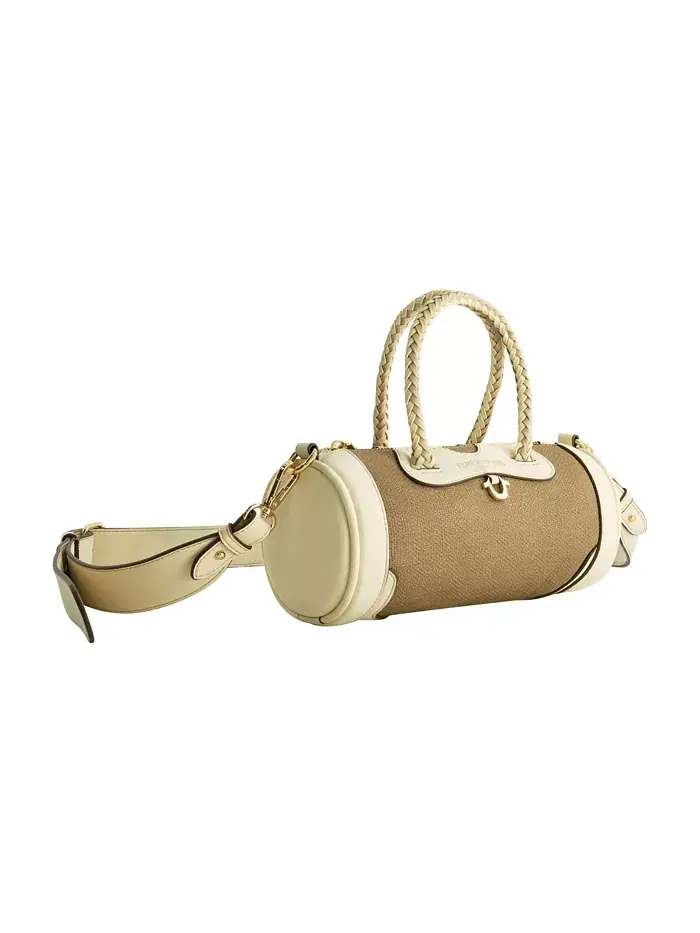 Сумка-мешок Mini Duffel из замши через плечо True Religion — изображение 3 из 3, тауп