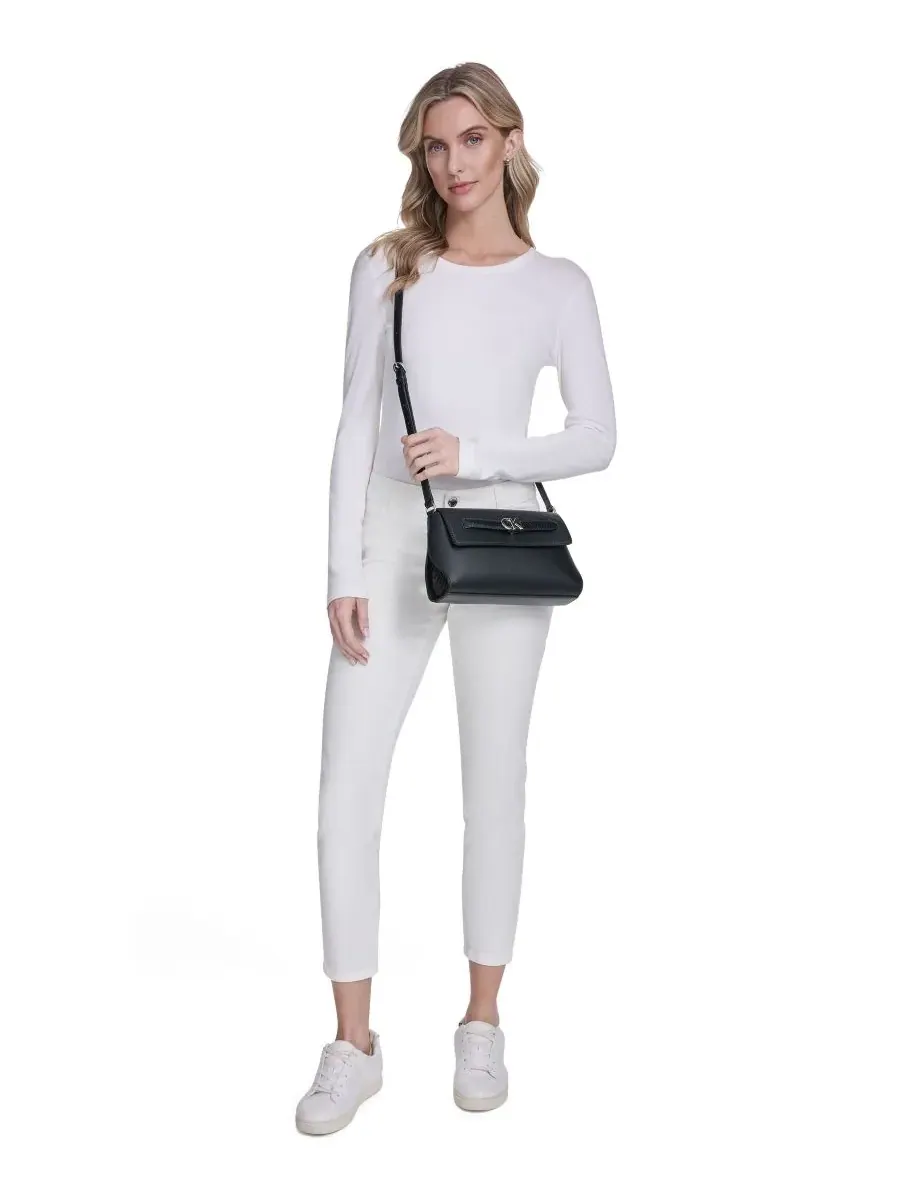 Сумка через плечо Calvin Klein Annalise — изображение 6 из 6, черный/серебристый