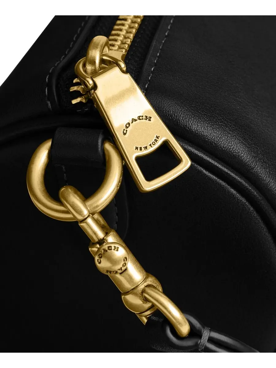 Кожаная сумка через плечо COACH Barrel Small — 5