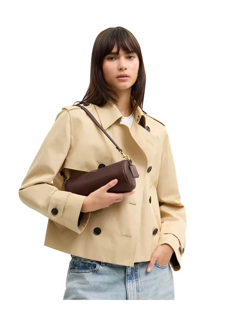 Кожаная сумка через плечо COACH Barrel Small
