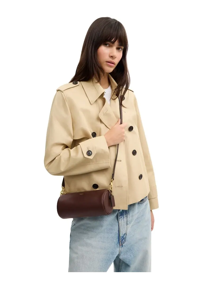 Кожаная сумка через плечо COACH Barrel Small — 2