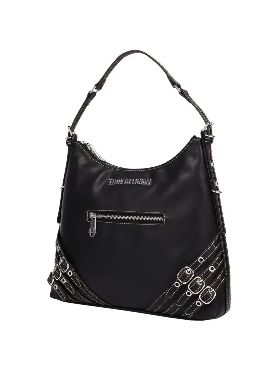 Женская сумка-хобо True Religion Triple Straps Large PU Hobo Bag — 3