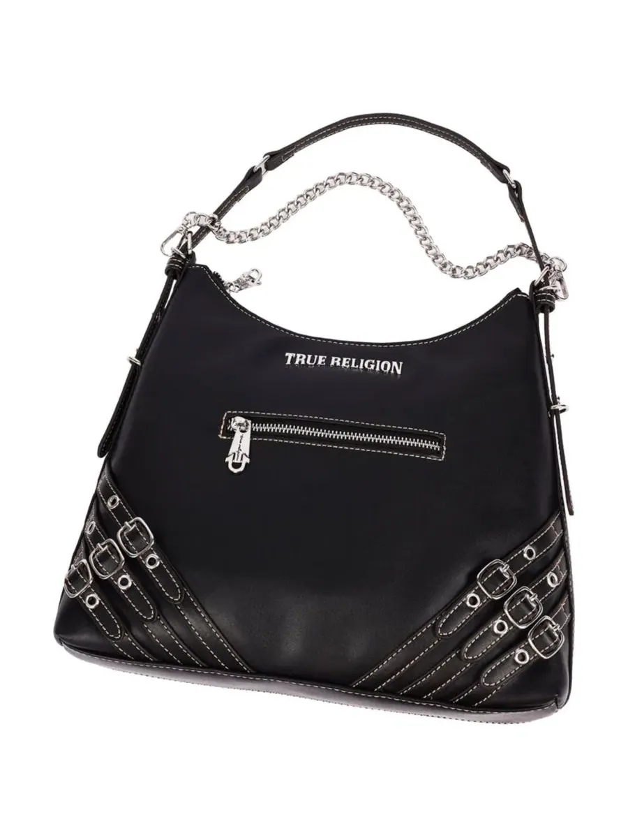 Женская сумка-хобо True Religion Triple Straps Large PU Hobo Bag — 8