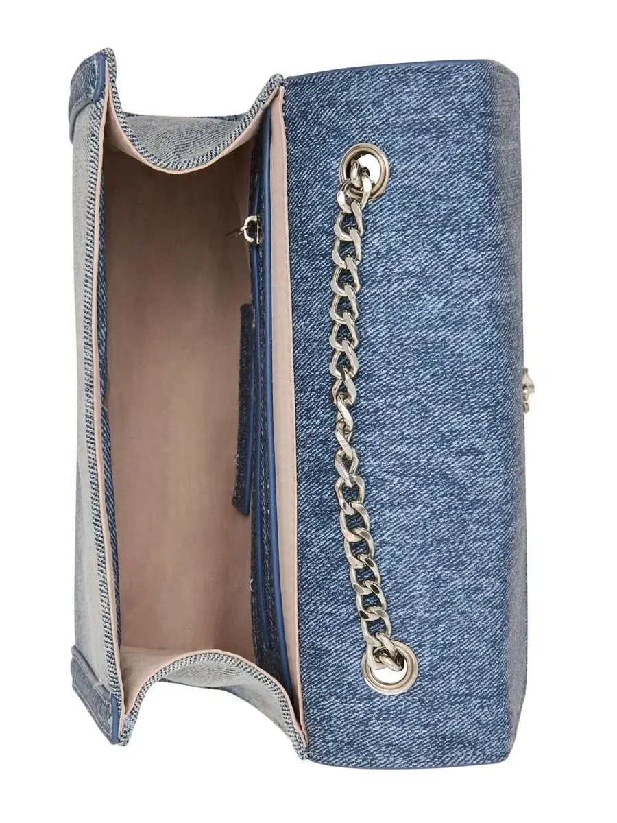 Мини-сумка через плечо Larisad Denim Steve Madden — изображение 4 из 6, джинсовый синий