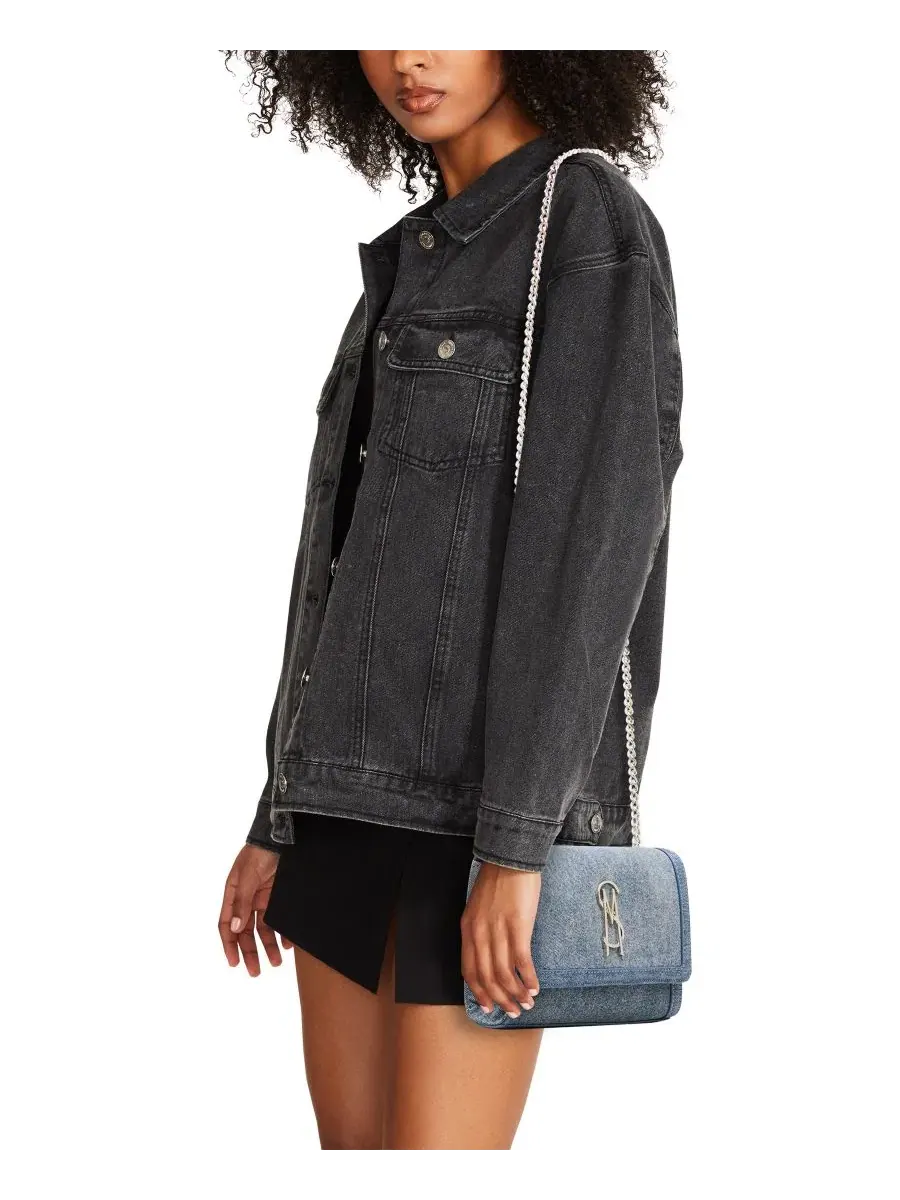 Мини-сумка через плечо Larisad Denim Steve Madden — изображение 6 из 6, джинсовый синий