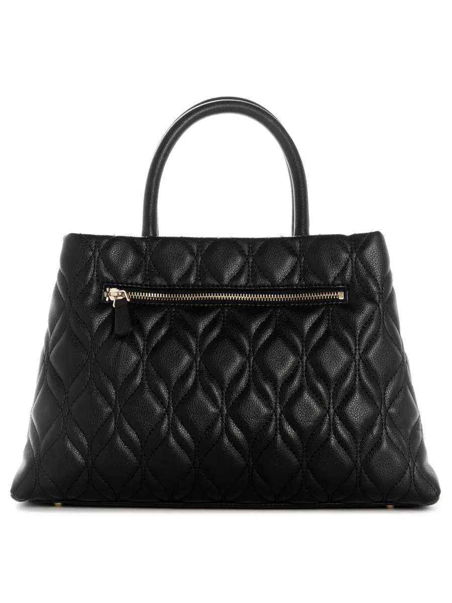 Сумка через плечо с цепочкой GUESS, Maxine Top Handle Large Satchel — изображение 2 из 5, черный