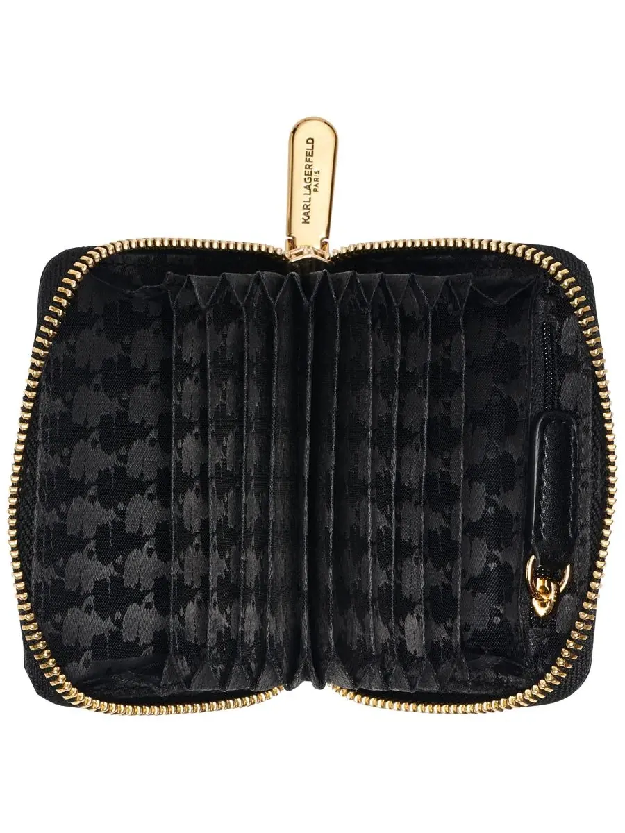 Кошелек Maybelle Zip Around Karl Lagerfeld Paris — изображение 4 из 5, черный/золотистый