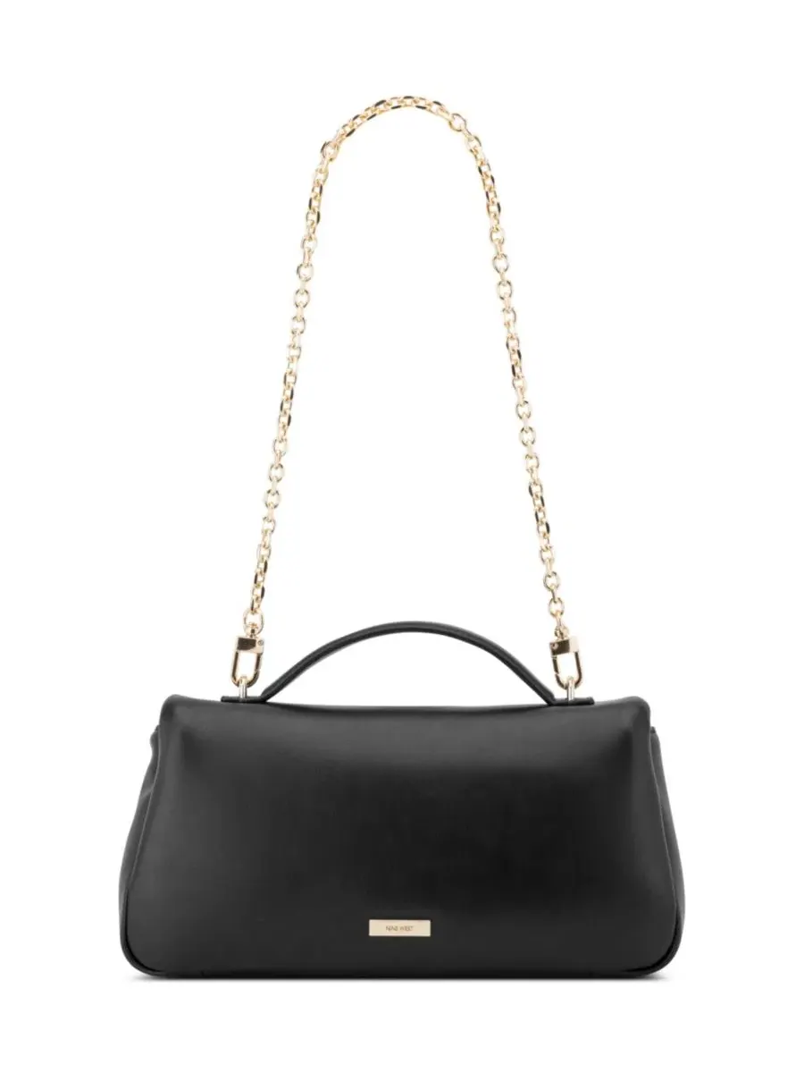 Небольшая сумка-клатч на цепочке Georgena Small Flap Clutch Shoulder Bag Nine West — изображение 3 из 5, черный