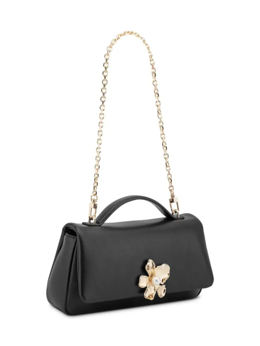 Небольшая сумка-клатч на цепочке Georgena Small Flap Clutch Shoulder Bag Nine West — изображение 4 из 5, черный