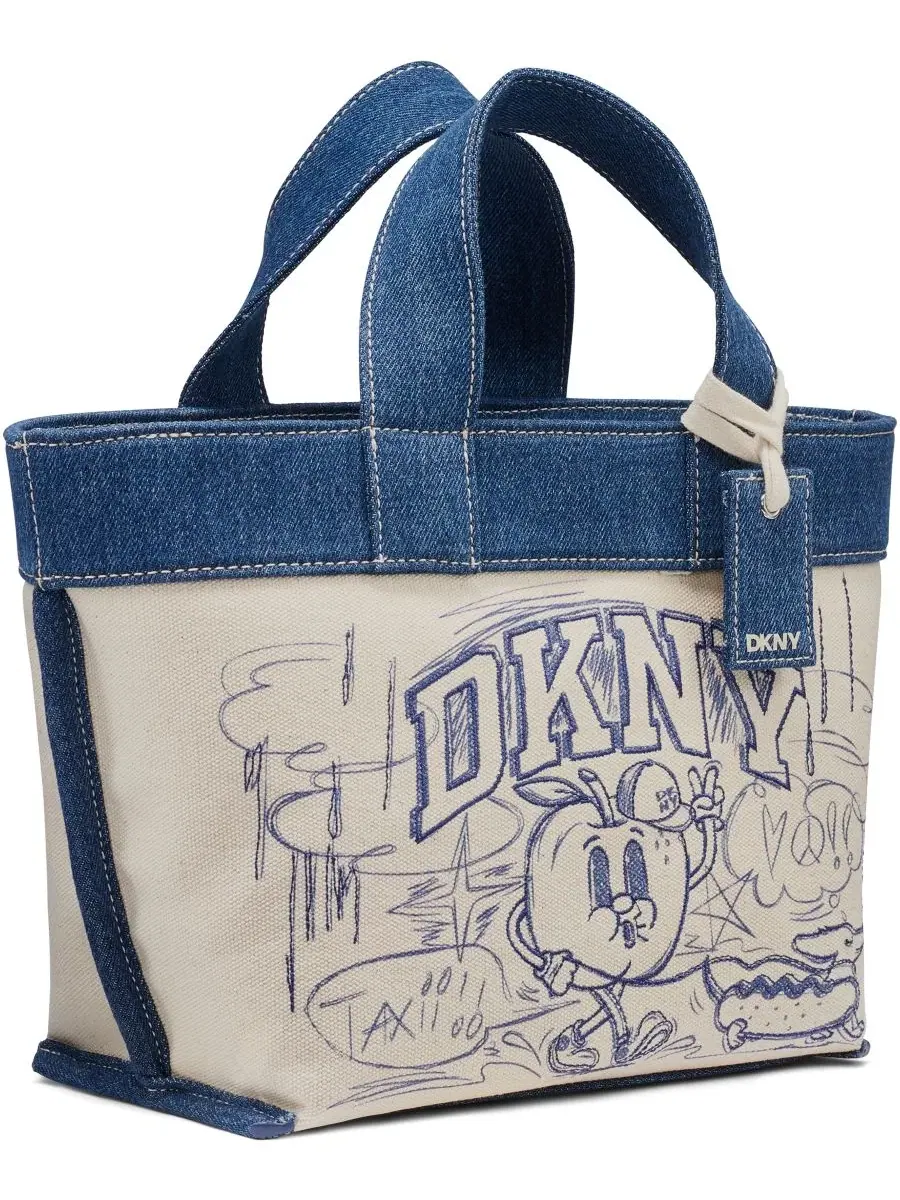 Сумка-кроссбоди DKNY Brady Large Crossbody Handbag — изображение 3 из 4, синий/натуральный