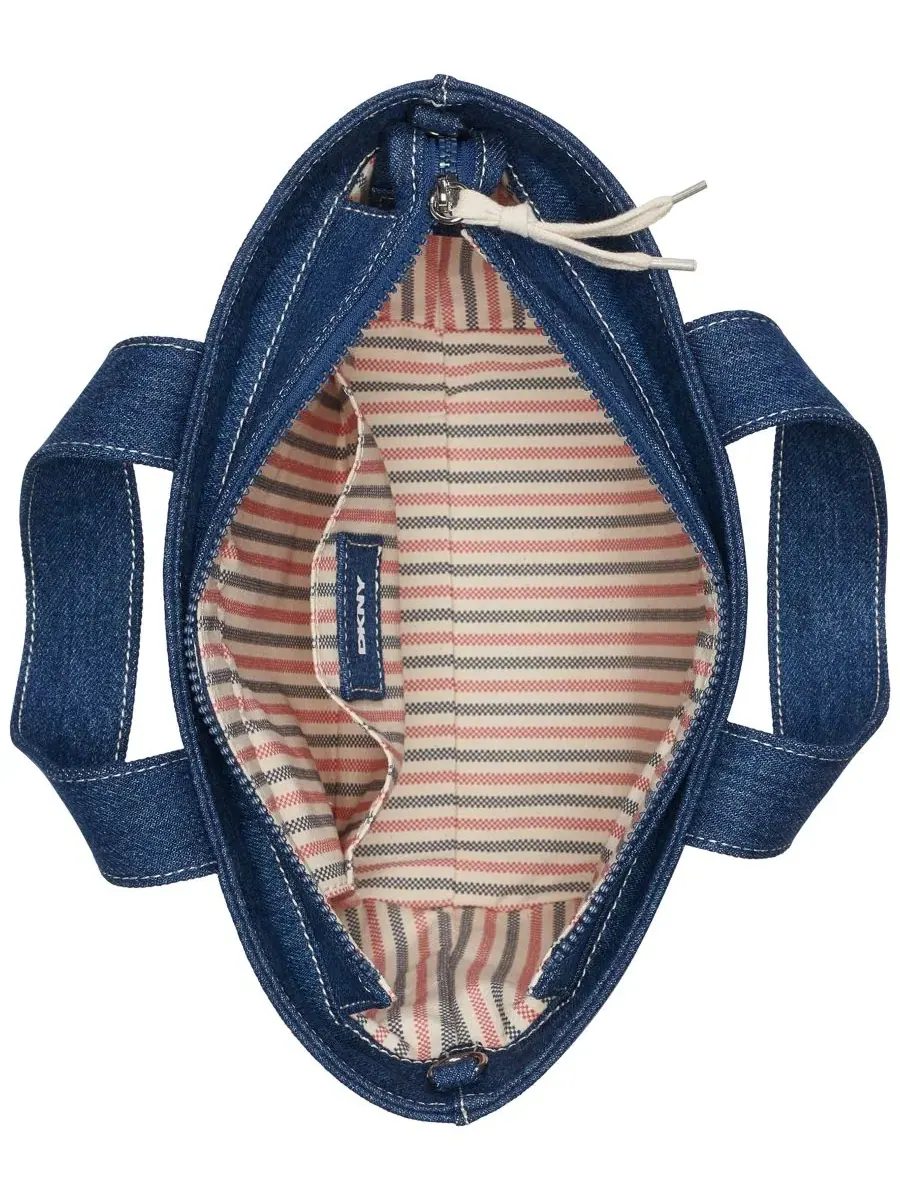 Сумка-кроссбоди DKNY Brady Large Crossbody Handbag — изображение 4 из 4, синий/натуральный