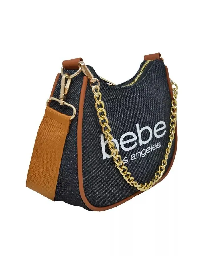 Сумка через плечо Rian Denim с портмоне для монет Bebe — изображение 2 из 3, темный джинсовый синий