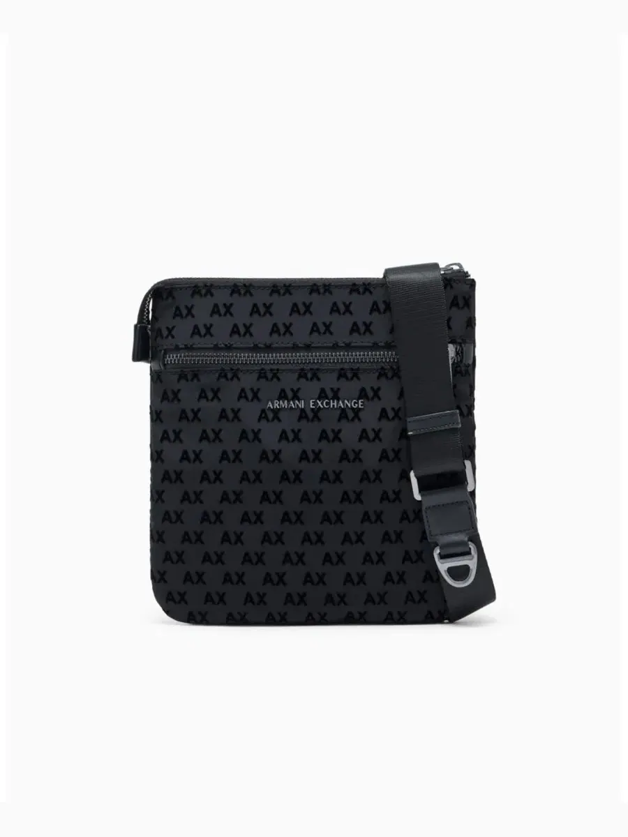 Мужская сумка через плечо с флокированным принтом A|X Armani Exchange — 2
