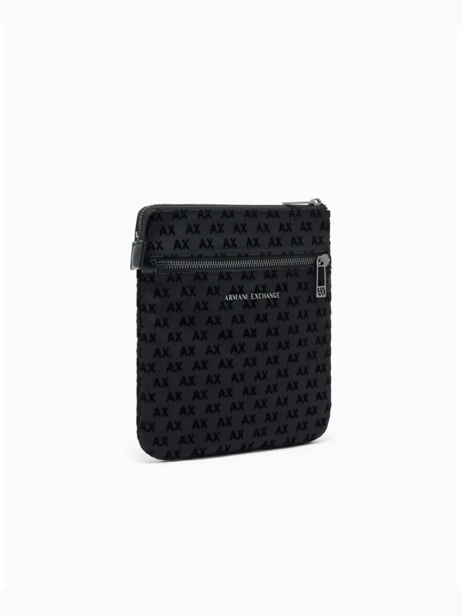 Мужская сумка через плечо с флокированным принтом A|X Armani Exchange — 3