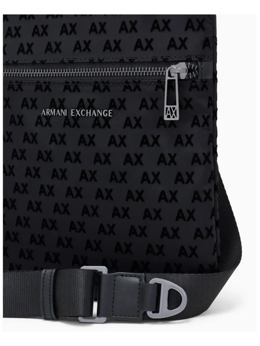 Мужская сумка через плечо с флокированным принтом A|X Armani Exchange — 6